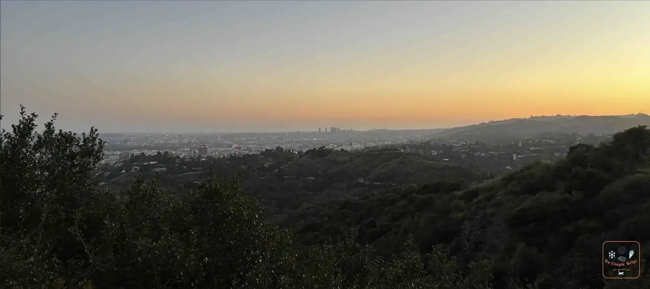 Coucher de soleil sur Los Angeles depuis le Griffith Observatory