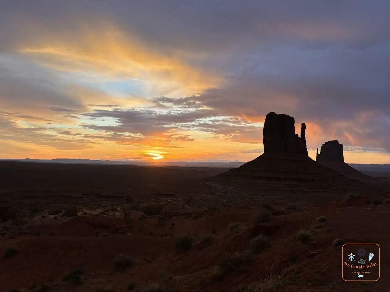 Le soleil se lève à côté de West Mitten