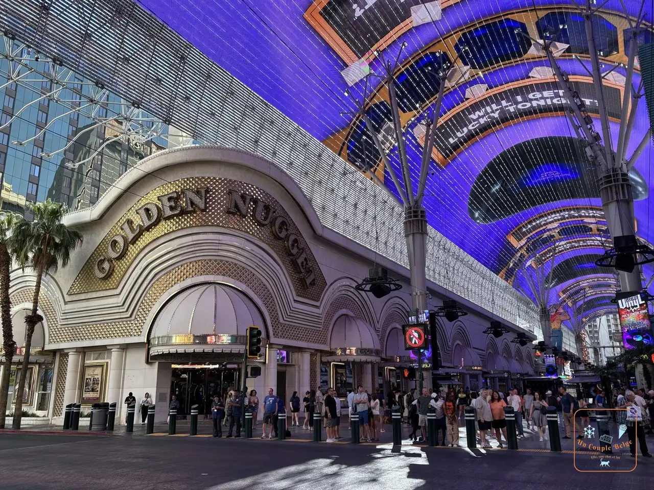 Le Golden Nugget sous la canopée de Fremont Street