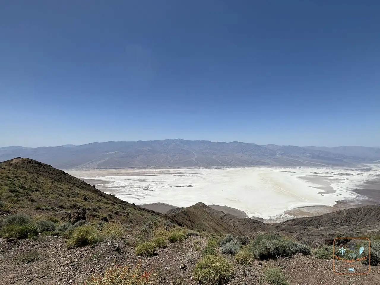 La vallée blanche de Badwater vue depuis Dante's View
