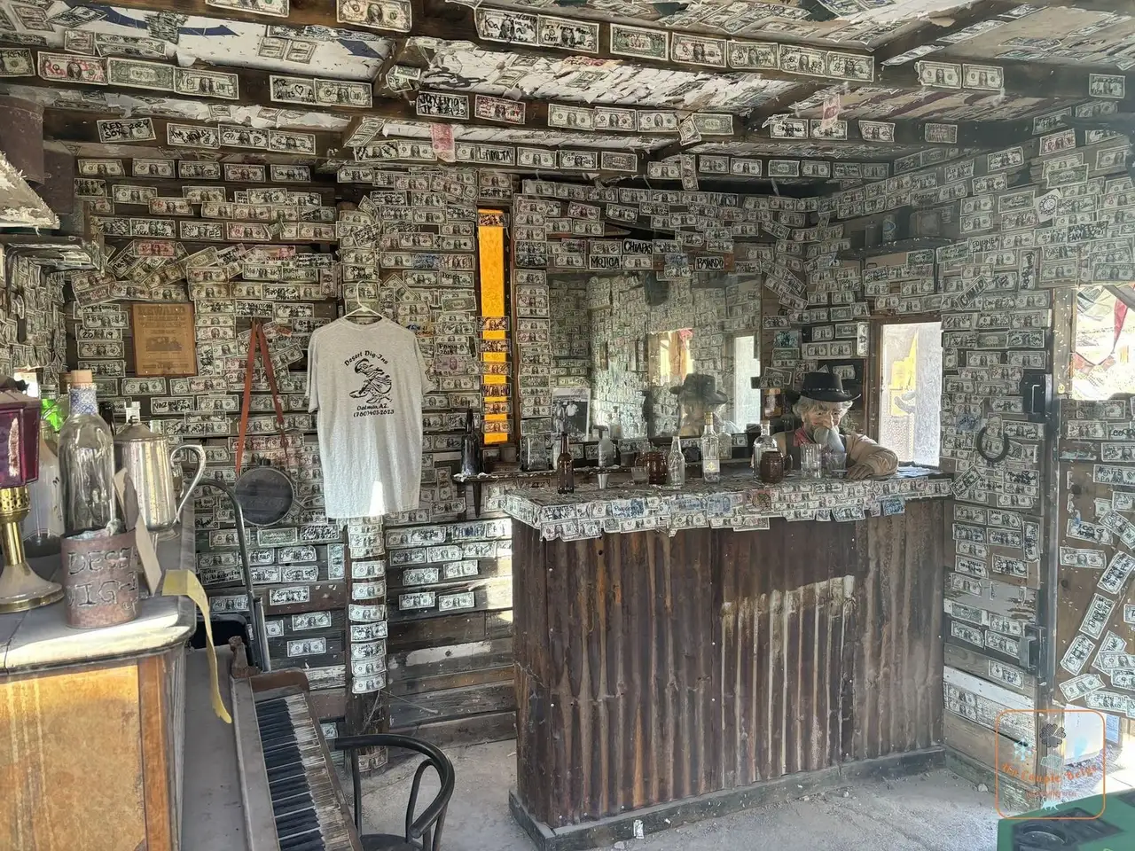 Un vieux bar d'Oatman, sur la Route 66