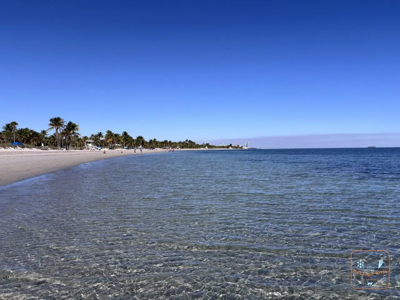 L'eau turquoise de la plage de Crandon Park