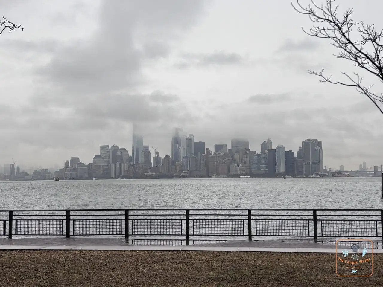 Le sud de Manhattan vu depuis Liberty Island
