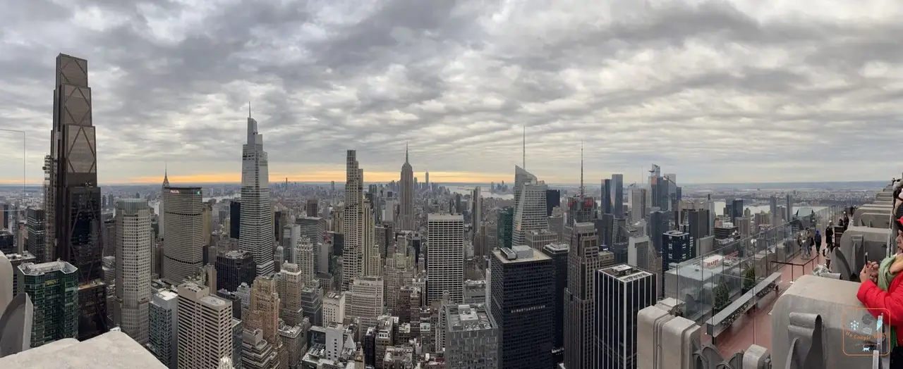 Panorama sur Manhattan depuis la terrasse supérieure de Top of the Rock