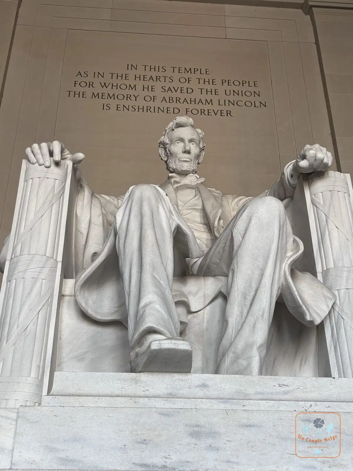 La statue d'Abraham Lincoln dans le Lincoln Memorial