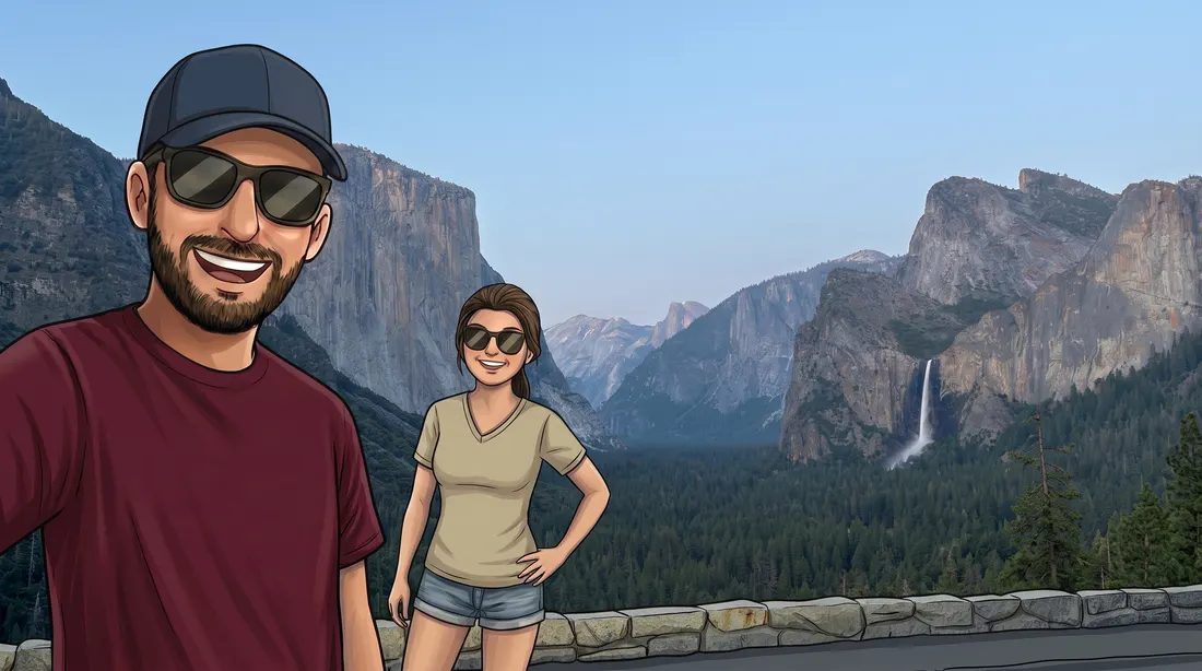 Nous deux à Yosemite