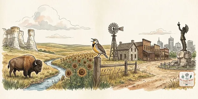 Kansas : la prairie, le ciel et les légendes de l'Ouest