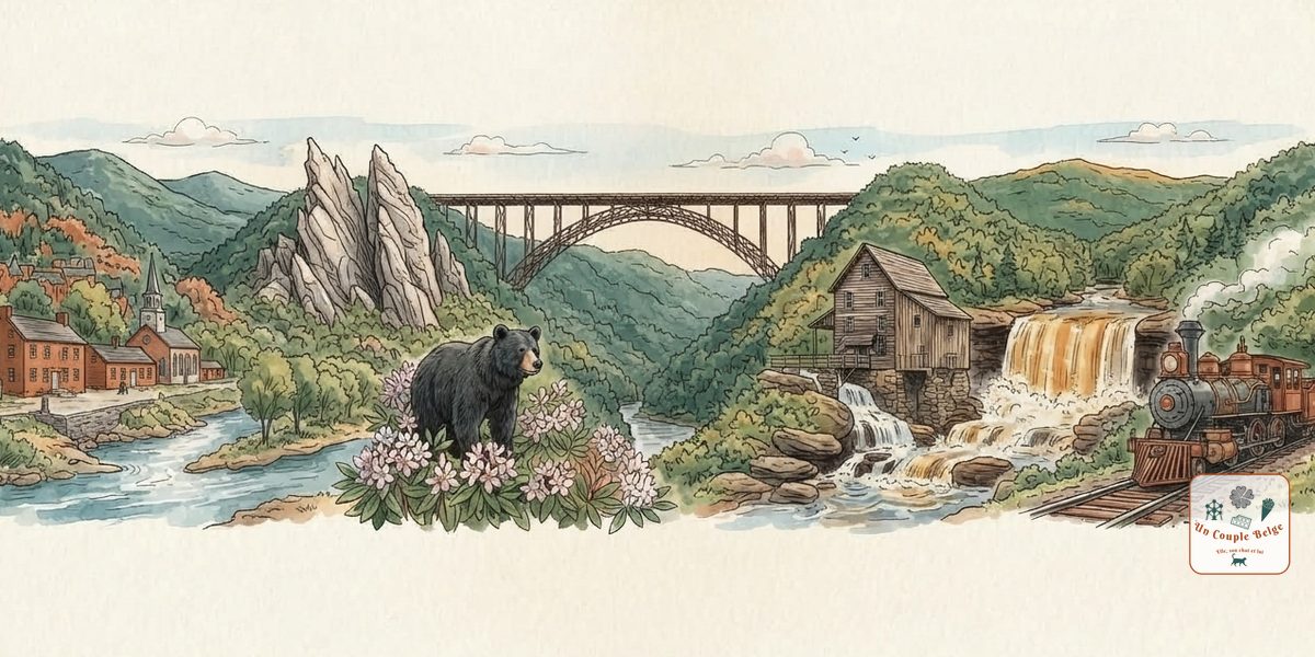 Virginie-Occidentale : montagnes, rivières et routes de campagne