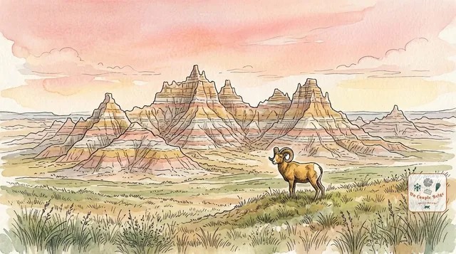Badlands : un paysage lunaire sculpté par l'érosion, riche en fossiles