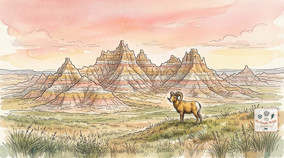 Badlands : un paysage lunaire sculpté par l'érosion, riche en fossiles