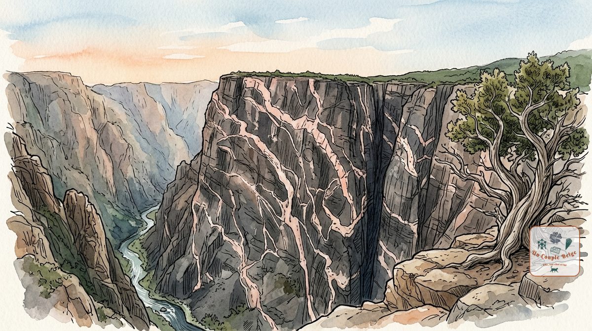 Black Canyon of the Gunnison : un gouffre si étroit que le soleil y entre à peine