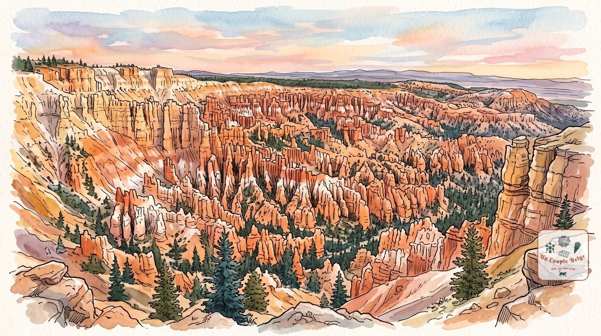 Bryce Canyon : une armée de pierre orange au bord du plateau