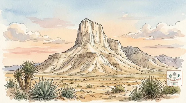 Guadalupe Mountains : le point culminant du Texas, ancien récif fossilisé