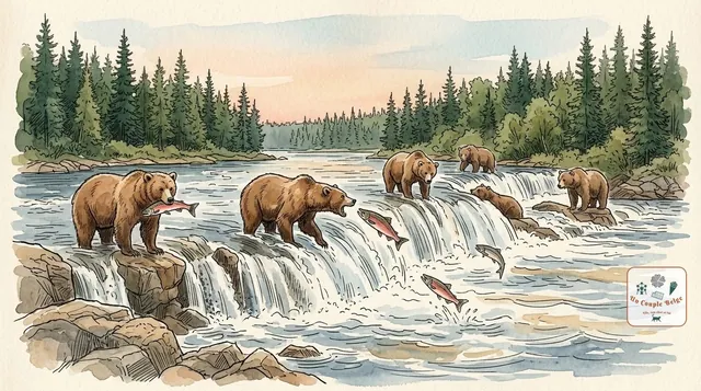 Katmai : la plus grande concentration d'ours bruns au monde