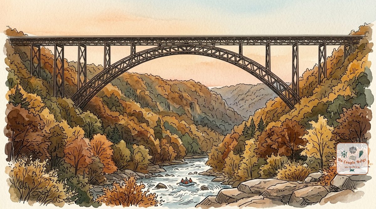 New River Gorge : l'une des plus vieilles rivières du monde, sous un pont vertigineux