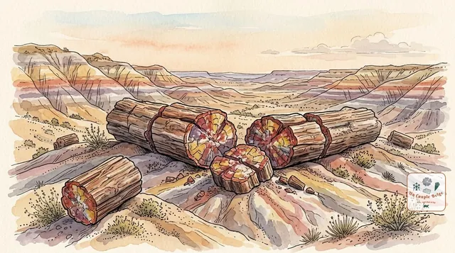Petrified Forest : une forêt de 200 millions d'années changée en pierre