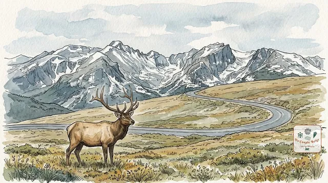 Rocky Mountain : la route la plus haute d'Amérique et les wapitis en vallée