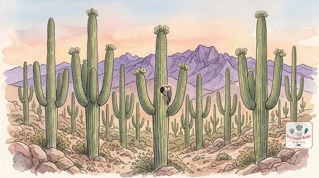 Saguaro : la forêt de cactus géants qui encadre Tucson