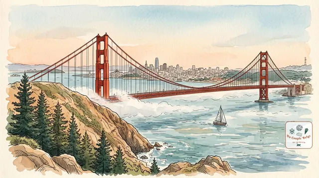 San Francisco : le Golden Gate, Alcatraz et des collines au bord de la baie