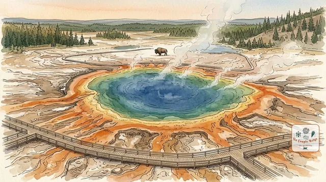 Yellowstone : geysers, bisons et sources de toutes les couleurs