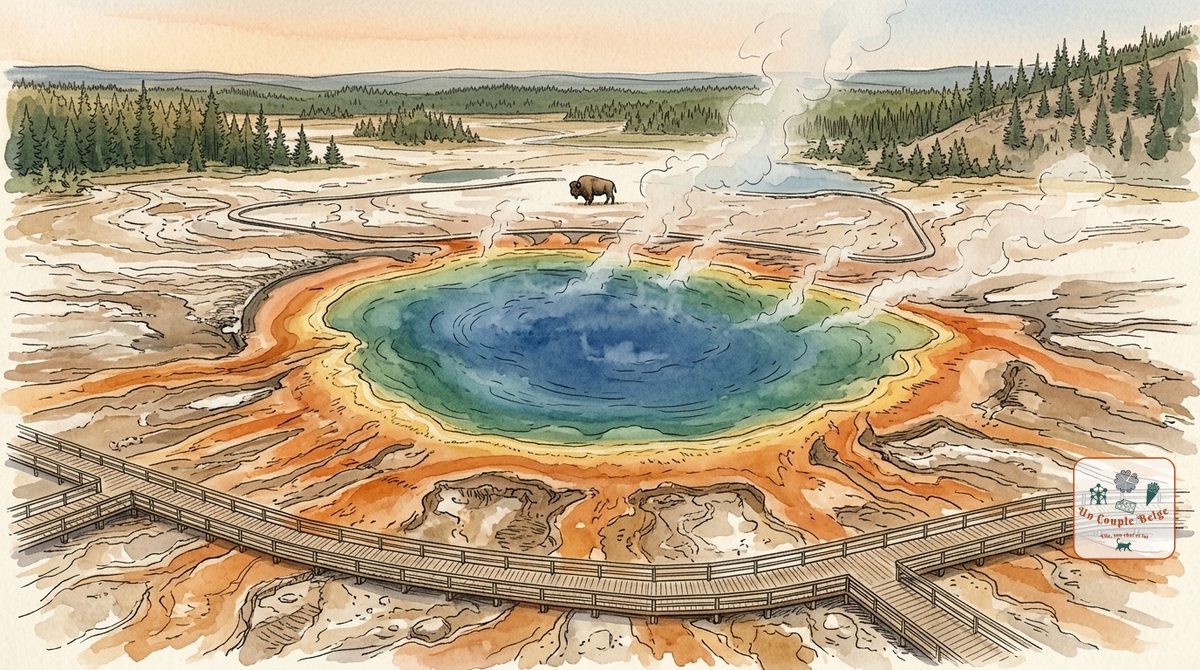 Yellowstone : geysers, bisons et sources de toutes les couleurs
