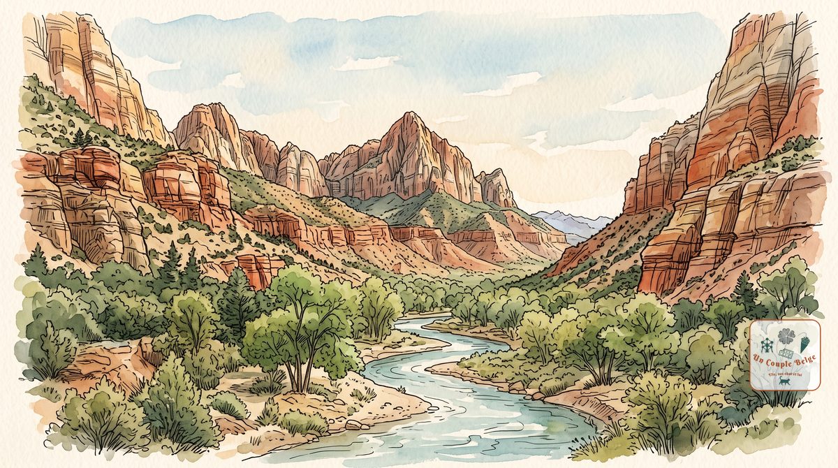 Zion : au fond du canyon, entre les Narrows et Angels Landing